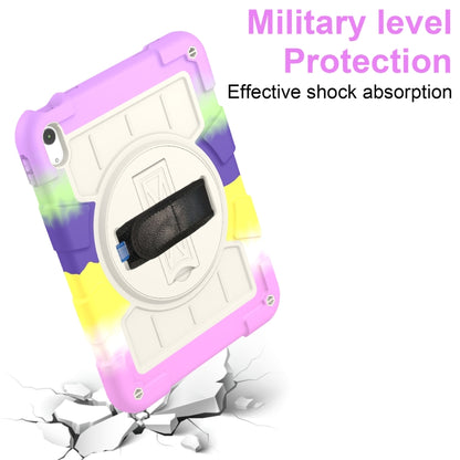 For iPad 2025 / 2022 Silicone Hybrid PC Shockproof Tablet Case with Shoulder Strap(Colorful Purple) - iPad 2025 / 2022 Cases by buy2fix | Online Shopping UK | buy2fix