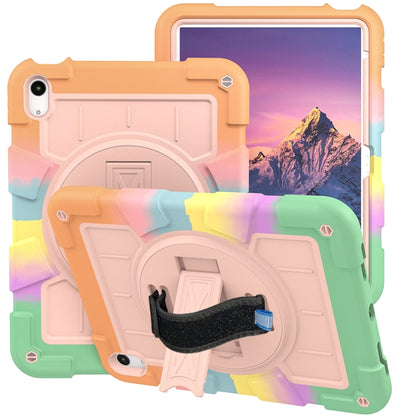 For iPad 2025 / 2022 Silicone Hybrid PC Shockproof Tablet Case with Shoulder Strap(Colorful Gold) - iPad 2025 / 2022 Cases by buy2fix | Online Shopping UK | buy2fix