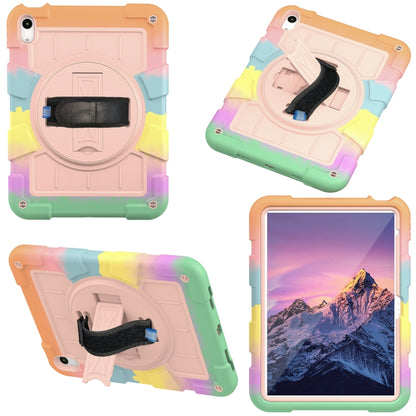 For iPad 2025 / 2022 Silicone Hybrid PC Shockproof Tablet Case with Shoulder Strap(Colorful Gold) - iPad 2025 / 2022 Cases by buy2fix | Online Shopping UK | buy2fix