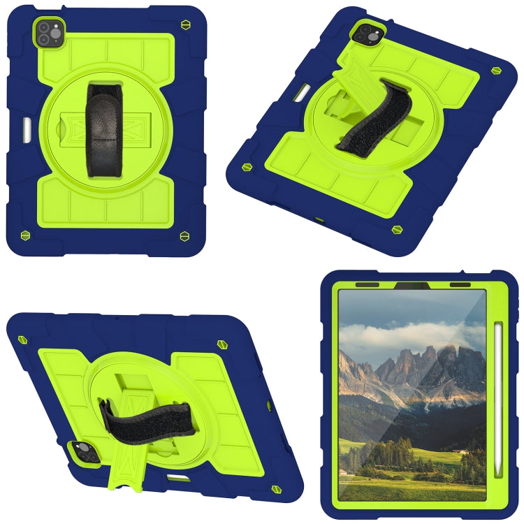For iPad Air 2020 / 2022 10.9 Silicone Hybrid PC Shockproof Tablet Case with Shoulder Strap(Tibetan Turquoise) - iPad Air (2022) / (2020) 10.9 Cases by buy2fix | Online Shopping UK | buy2fix