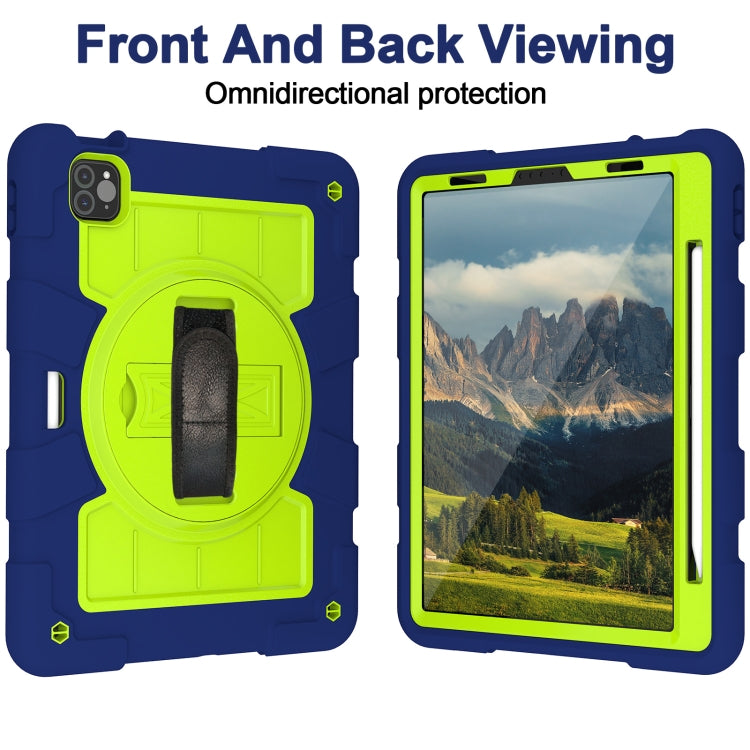 For iPad Air 2020 / 2022 10.9 Silicone Hybrid PC Shockproof Tablet Case with Shoulder Strap(Tibetan Turquoise) - iPad Air (2022) / (2020) 10.9 Cases by buy2fix | Online Shopping UK | buy2fix