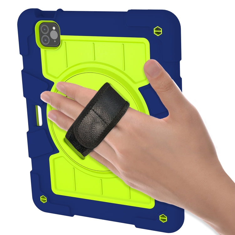 For iPad Air 2020 / 2022 10.9 Silicone Hybrid PC Shockproof Tablet Case with Shoulder Strap(Tibetan Turquoise) - iPad Air (2022) / (2020) 10.9 Cases by buy2fix | Online Shopping UK | buy2fix