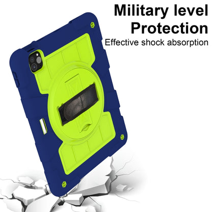 For iPad Air 11 2025 / 2024 Silicone Hybrid PC Shockproof Tablet Case with Shoulder Strap(Tibetan Turquoise) - iPad Air 11 2025 / 2024 Cases by buy2fix | Online Shopping UK | buy2fix