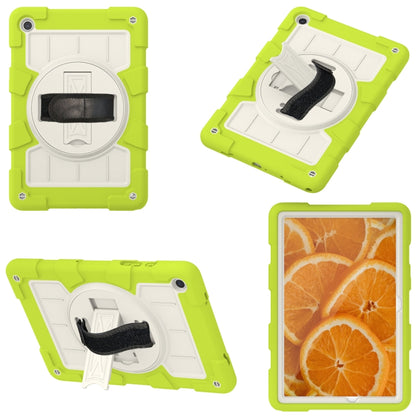 For Samsung Galaxy Tab A9+ Silicone Hybrid PC Shockproof Tablet Case with Shoulder Strap(Love Birds Green) - Galaxy Tab A9+ by buy2fix | Online Shopping UK | buy2fix