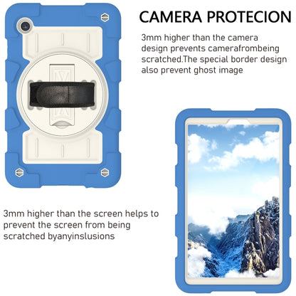 For Samsung Galaxy Tab A9 X110/X115 Silicone Hybrid PC Shockproof Tablet Case with Shoulder Strap(Azure Blue) - Galaxy Tab A9 by buy2fix | Online Shopping UK | buy2fix