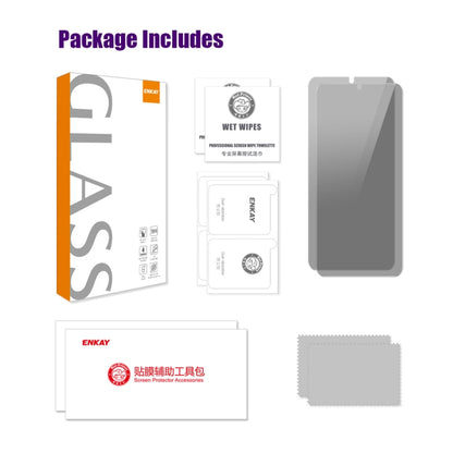 For Xiaomi Redmi 14C 2pcs ENKAY Hat-Prince 28 Degree Anti-peeping Privacy Tempered Glass Film - 14C Tempered Glass by ENKAY | Online Shopping UK | buy2fix