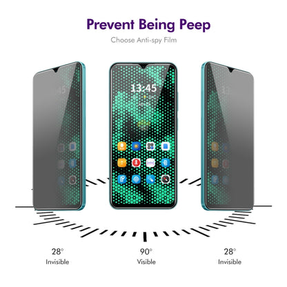 For Xiaomi Poco C51 4G / C50 4G 5pcs ENKAY Hat-Prince 28 Degree Anti-peeping Privacy Tempered Glass Film -  by ENKAY | Online Shopping UK | buy2fix