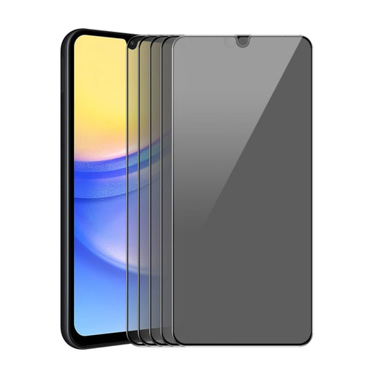 For Samsung Galaxy A15 4G / 5G 5pcs ENKAY Hat-Prince 28 Degree Anti-peeping Privacy Tempered Glass Film