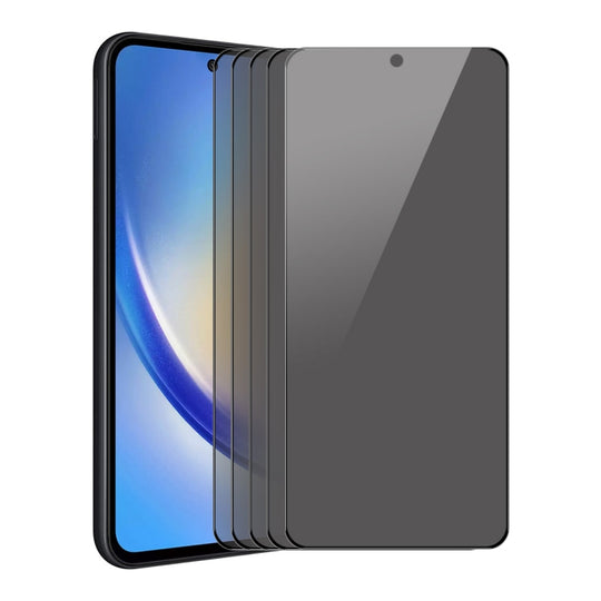 For Samsung Galaxy A35 5pcs ENKAY Hat-Prince 28 Degree Anti-peeping Privacy Tempered Glass Film