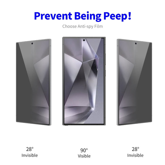 For Samsung Galaxy S24 Ultra 5G 2pcs ENKAY Hat-Prince 28 Degree Anti-peeping Privacy Tempered Glass Film - Galaxy Tempered Glass by ENKAY | Online Shopping UK | buy2fix