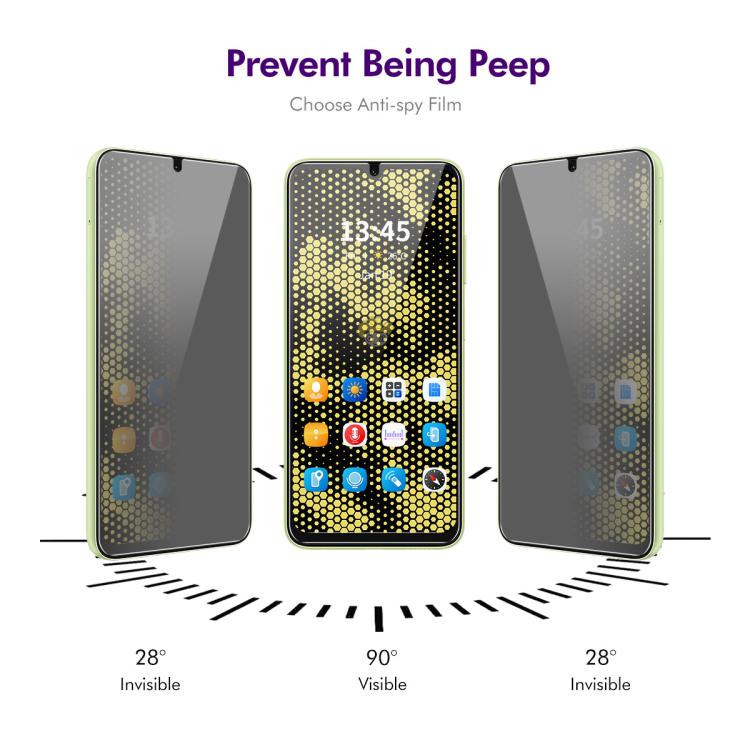 For Samsung Galaxy A17 5G 5pcs ENKAY Hat-Prince 28 Degree Anti-peeping Privacy Tempered Glass Film - Galaxy Tempered Glass by ENKAY | Online Shopping UK | buy2fix
