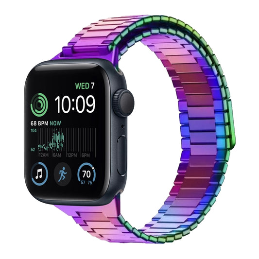 For Apple Watch SE 2022 40mm Bamboo Magnetic Stainless Steel Metal Watch Strap(Color) by buy2fix