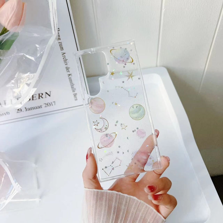 For Samsung Galaxy S25 Ultra 5G Cosmic Star Glitter Epoxy TPU Phone Case(Transparent) by buy2fix