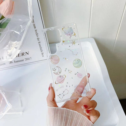 For Samsung Galaxy S25 Ultra 5G Cosmic Star Glitter Epoxy TPU Phone Case(Transparent) by buy2fix