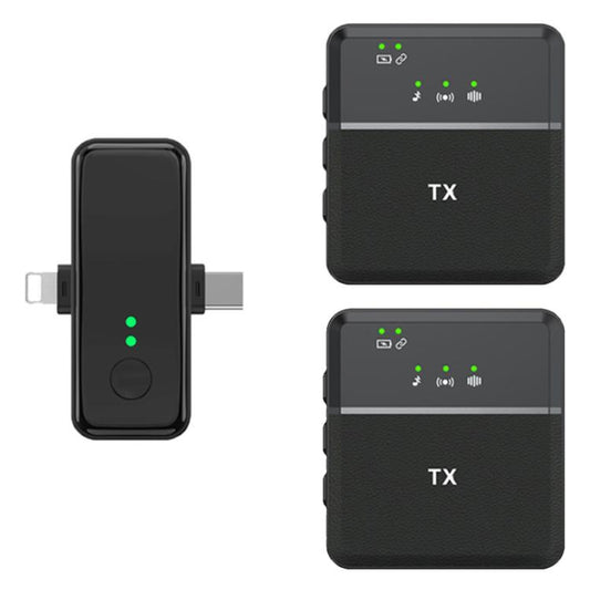 SX31 3 in 1 Lavalier 2.4G Wireless Noise Reduction Mic with Dual Transmitter + Receiver - Microphone by buy2fix | Online Shopping UK | buy2fix