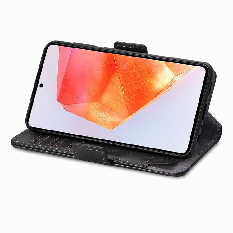 For Samsung Galaxy C55 CaseNeo Splicing Dual Magnetic Buckle Leather Phone Case(Black) by buy2fix