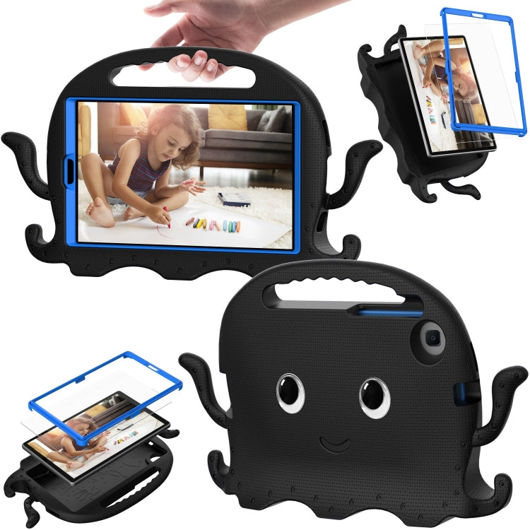 For Samsung Galaxy Tab A9 8.7 X110/X115 Octopus Style EVA Hybrid PC Shockproof Tablet Case with Strap(Black) - Galaxy Tab A9 by buy2fix | Online Shopping UK | buy2fix