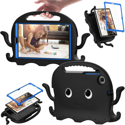 For Samsung Galaxy Tab A9 8.7 X110/X115 Octopus Style EVA Hybrid PC Shockproof Tablet Case with Strap(Black) - Galaxy Tab A9 by buy2fix | Online Shopping UK | buy2fix