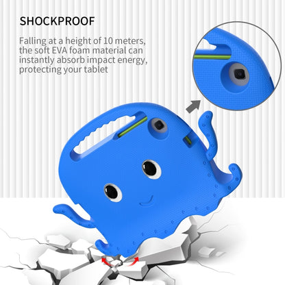 For Samsung Galaxy Tab A9 8.7 X110/X115 Octopus Style EVA Hybrid PC Shockproof Tablet Case with Strap(Blue) - Galaxy Tab A9 by buy2fix | Online Shopping UK | buy2fix