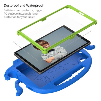 For Samsung Galaxy Tab A9 8.7 X110/X115 Octopus Style EVA Hybrid PC Shockproof Tablet Case with Strap(Blue) - Galaxy Tab A9 by buy2fix | Online Shopping UK | buy2fix