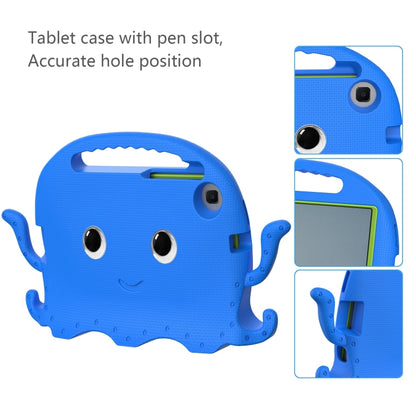 For Samsung Galaxy Tab A9 8.7 X110/X115 Octopus Style EVA Hybrid PC Shockproof Tablet Case with Strap(Blue) - Galaxy Tab A9 by buy2fix | Online Shopping UK | buy2fix