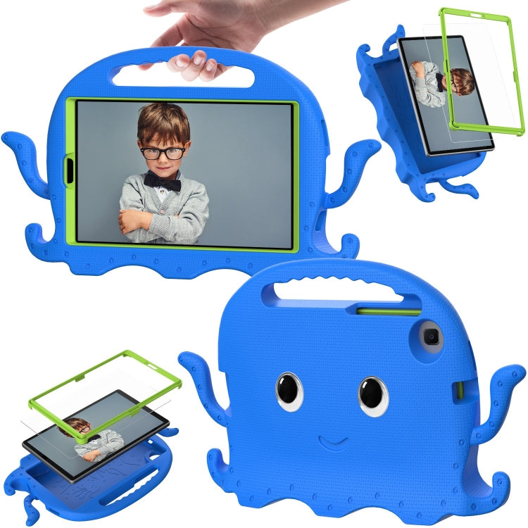 For Samsung Galaxy Tab A9 8.7 X110/X115 Octopus Style EVA Hybrid PC Shockproof Tablet Case with Strap(Blue) - Galaxy Tab A9 by buy2fix | Online Shopping UK | buy2fix