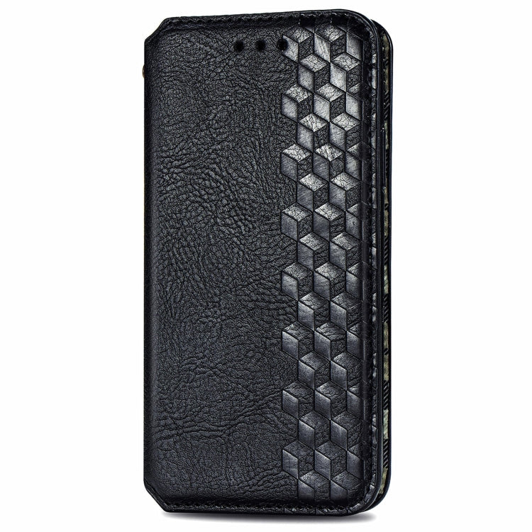 For Samsung Galaxy M14 4G Cubic Grid Pressed Magnetic Leather Phone Case(Black) by buy2fix