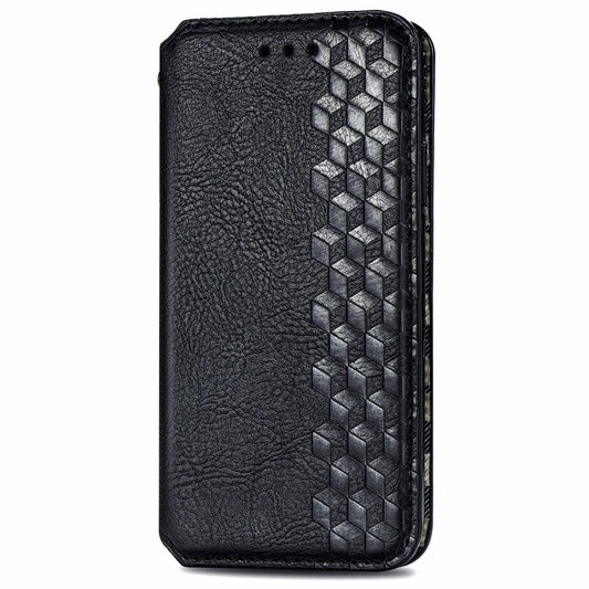 For Samsung Galaxy M14 4G Cubic Grid Pressed Magnetic Leather Phone Case(Black) by buy2fix