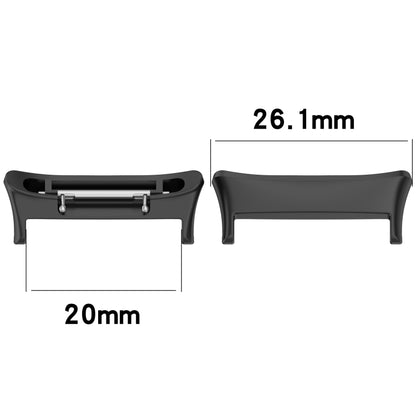 For Honor Watch 4 TMA-L19 1 Pair Metal Watch Band Connector(Rose Gold) by buy2fix