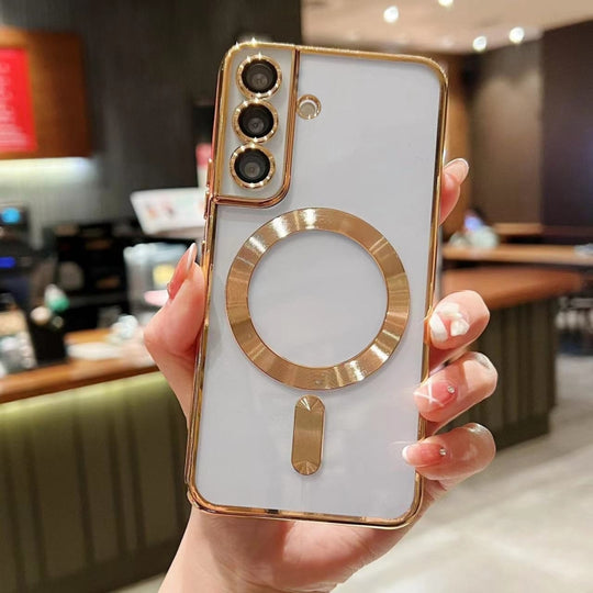 For Samsung Galaxy S24 5G MagSafe Electroplating TPU Phone Case(Gold)