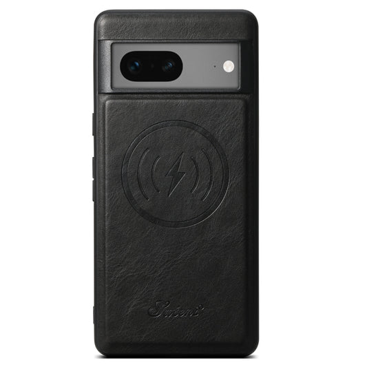 For Google Pixel 7 Suteni H15 Oil Eax Leather Detachable Wallet Back Phone Case(Black) - Google Cases by Suteni | Online Shopping UK | buy2fix