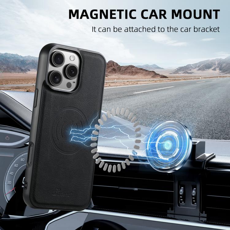 For iPhone 16e Suteni H16 Litchi Texture Leather Detachable Wallet Back Phone Case(Black) - iPhone 16e Cases by Suteni | Online Shopping UK | buy2fix