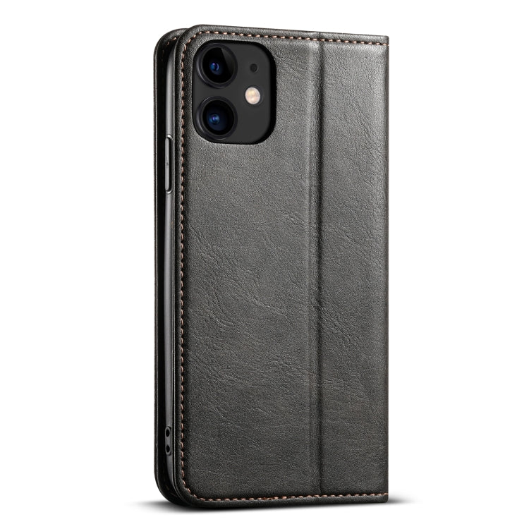For iPhone 11 Pro Max Suteni J02 Oil Wax Wallet Leather Phone Case(Black) - iPhone 11 Pro Max Cases by Suteni | Online Shopping UK | buy2fix