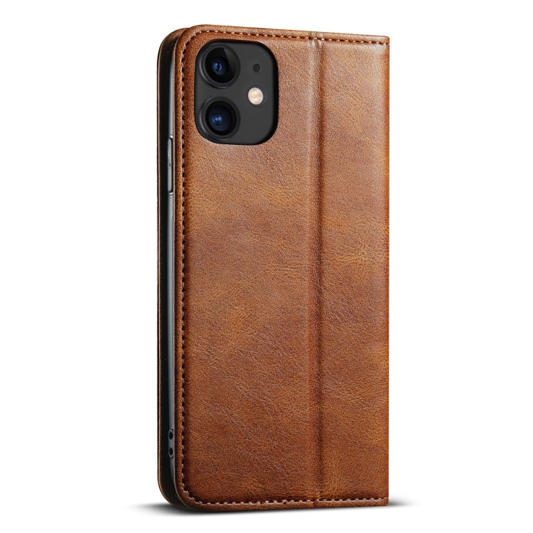 For iPhone 11 Pro Max Suteni J02 Oil Wax Wallet Leather Phone Case(Brown) - iPhone 11 Pro Max Cases by Suteni | Online Shopping UK | buy2fix