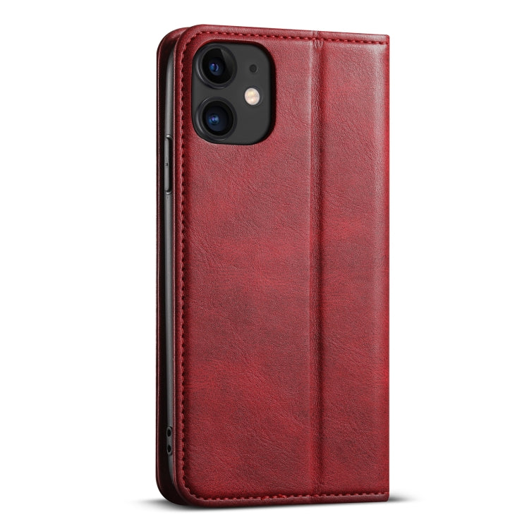 For iPhone 11 Pro Max Suteni J02 Oil Wax Wallet Leather Phone Case(Red) - iPhone 11 Pro Max Cases by Suteni | Online Shopping UK | buy2fix