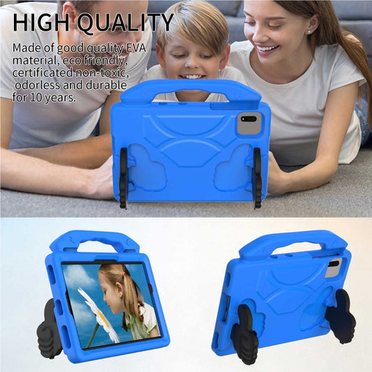 For Samsung Galaxy Tab S9 FE 11.0 2023 Thumb Bracket EVA Shockproof Tablet Case(Blue) by buy2fix