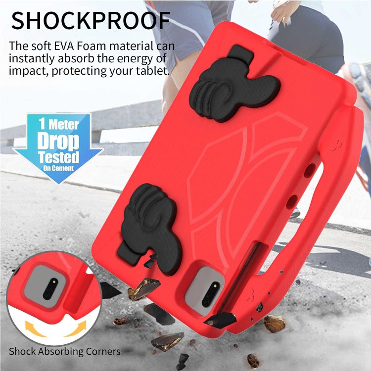 For Samsung Galaxy Tab S9 FE 11.0 2023 Thumb Bracket EVA Shockproof Tablet Case(Red) by buy2fix