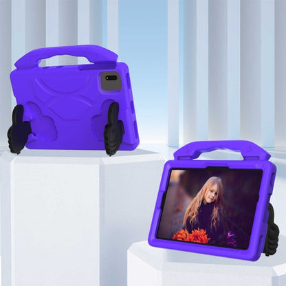 For Samsung Galaxy Tab S9 FE 11.0 2023 Thumb Bracket EVA Shockproof Tablet Case(Purple) by buy2fix