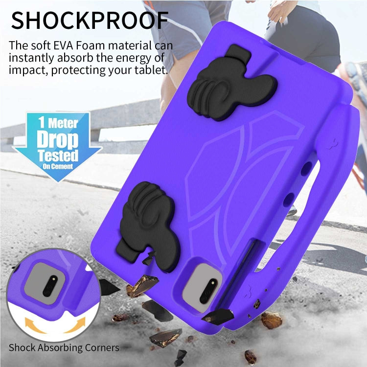 For Samsung Galaxy Tab S9 FE 11.0 2023 Thumb Bracket EVA Shockproof Tablet Case(Purple) by buy2fix