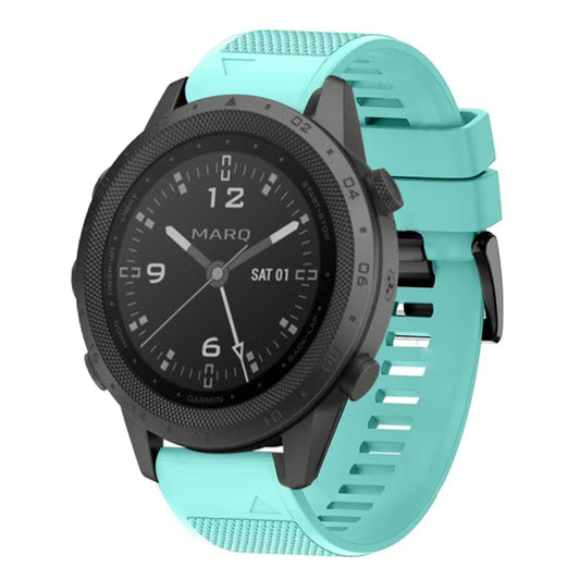 For Garmin MARQ Commander Quick Release 22mm Silicone Watch Band(Mint Green) - Watch Bands by buy2fix | Online Shopping UK | buy2fix