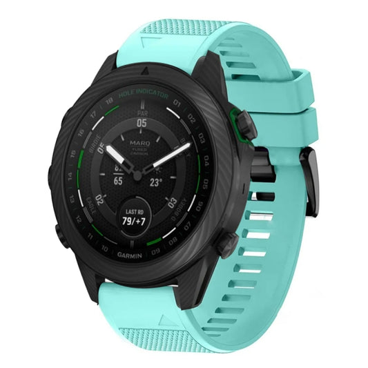 For Garmin MARQ Golfer Quick Release 22mm Silicone Watch Band(Mint Green) - Watch Bands by buy2fix | Online Shopping UK | buy2fix