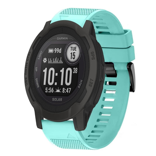 For Garmin  Instinct 2 Solar Quick Release 22mm Silicone Watch Band(Mint Green) - Watch Bands by buy2fix | Online Shopping UK | buy2fix