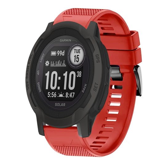 For Garmin  Instinct 2 Solar Quick Release 22mm Silicone Watch Band(Red) - Watch Bands by buy2fix | Online Shopping UK | buy2fix