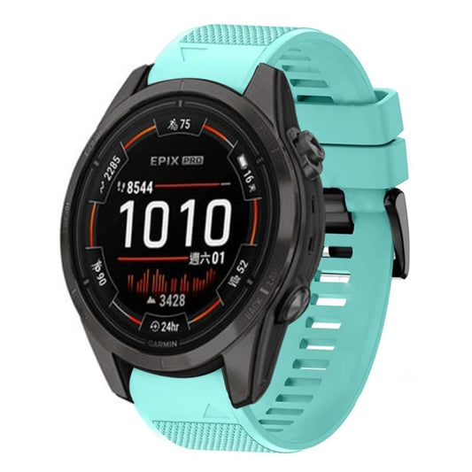 For Garmin Epix Pro 47mm Quick Release 22mm Silicone Watch Band(Mint Green) - Watch Bands by buy2fix | Online Shopping UK | buy2fix