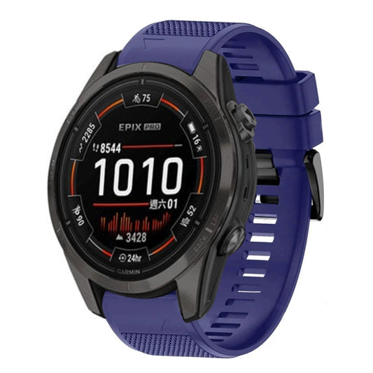 For Garmin Epix Pro 47mm Quick Release 22mm Silicone Watch Band(Midnight Blue) - Watch Bands by buy2fix | Online Shopping UK | buy2fix