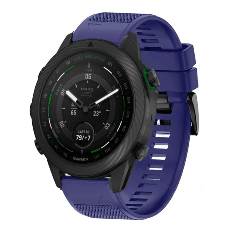 For Garmin MARQ Golfer Gen 2 Quick Release 22mm Silicone Watch Band(Midnight Blue) - Watch Bands by buy2fix | Online Shopping UK | buy2fix