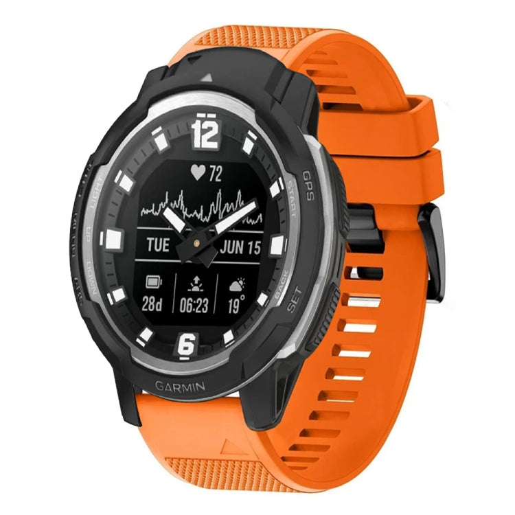 For Garmin Instinct Crossover Quick Release 22mm Silicone Watch Band(Orange) - Watch Bands by buy2fix | Online Shopping UK | buy2fix