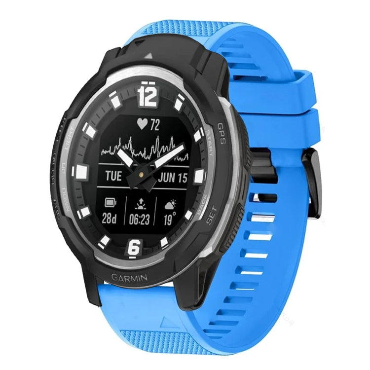 For Garmin Instinct Crossover Quick Release 22mm Silicone Watch Band(Sky Blue) - Watch Bands by buy2fix | Online Shopping UK | buy2fix