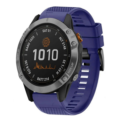 For Garmin Fenix 7 Quick Release 22mm Silicone Watch Band(Midnight Blue) - Watch Bands by buy2fix | Online Shopping UK | buy2fix
