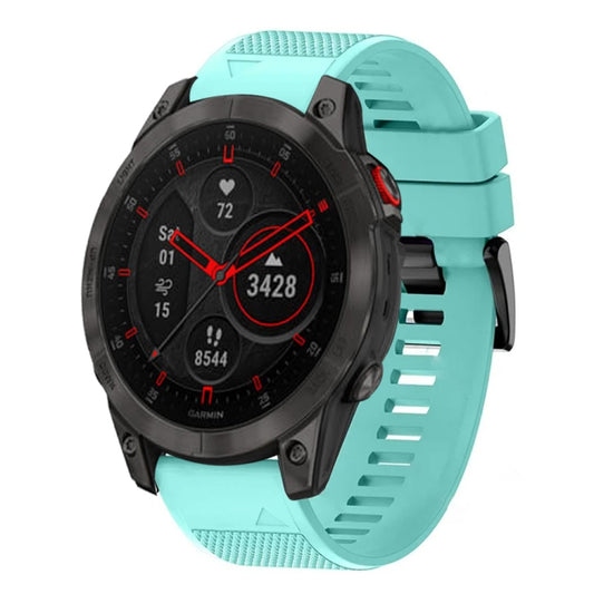 For Garmin Epix Gen 2 Quick Release 22mm Silicone Watch Band(Mint Green) - Watch Bands by buy2fix | Online Shopping UK | buy2fix